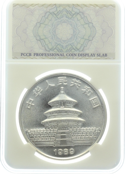 China 10 Yuan 1989 Silber Panda - 1 Unze Feinsilber